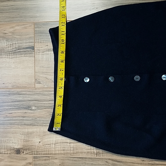 Brooks Brothers Italian Merino Navy Sweater Skirt - Picture 3 of 9